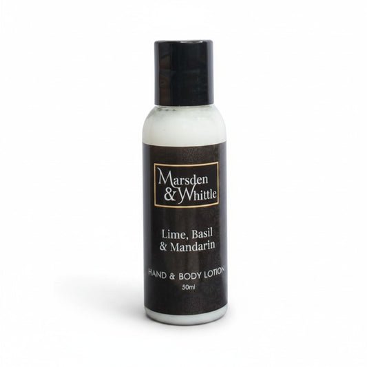 Lime, Basil & Mandarin Hand & Body Lotion 50ml Travel Size - Marsden & Whittle