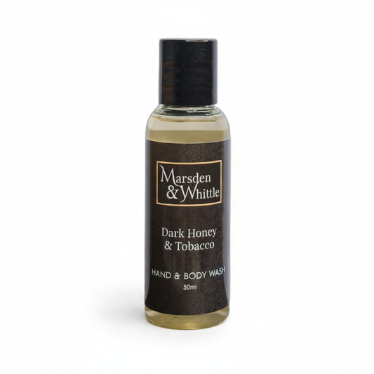 Dark Honey & Tobacco Hand & Body Wash 50ml Travel Size - Marsden & Whittle