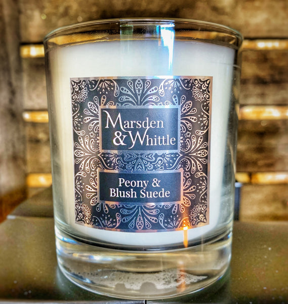 Peony & Blush Suede Candle - Marsden & Whittle