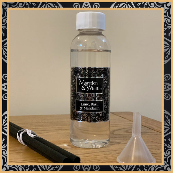 Lime, Basil & Mandarin Reed Diffuser Refill - Marsden & Whittle