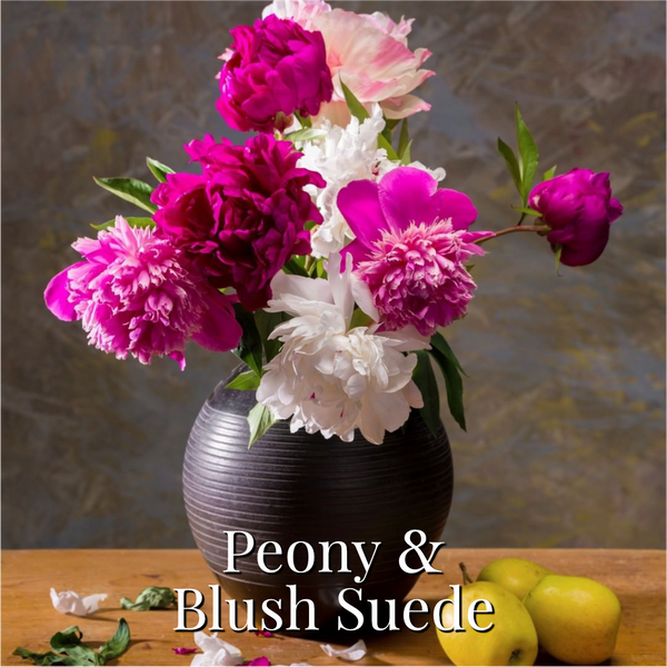 Peony & Blush Suede Reed Diffuser - Marsden & Whittle