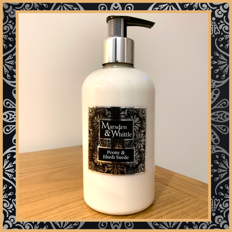 Peony & Blush Suede Hand & Body Lotion - Marsden & Whittle