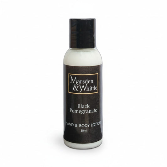 Black Pomegranate Hand & Body Lotion 50ml Travel Size - Marsden & Whittle
