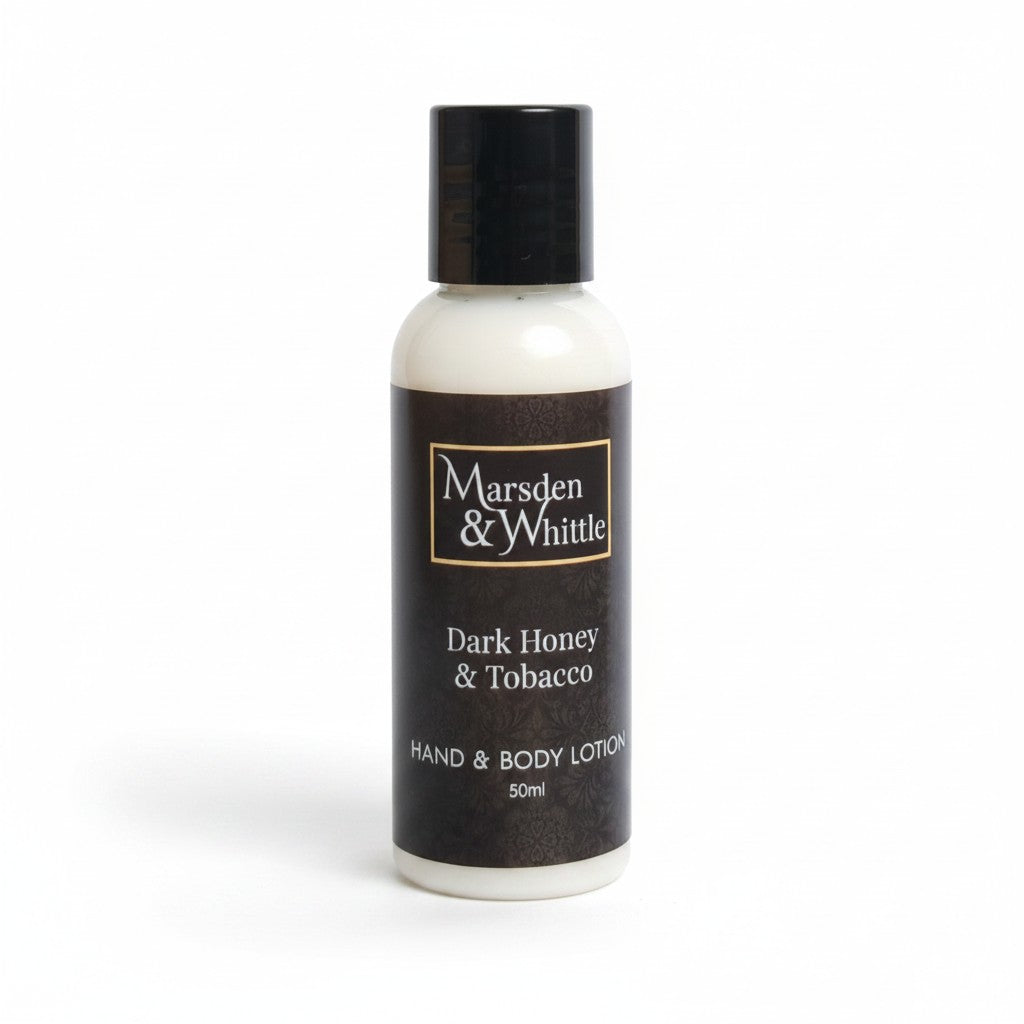 Dark Honey & Tobacco Hand & Body Lotion 50ml Travel Size - Marsden & Whittle