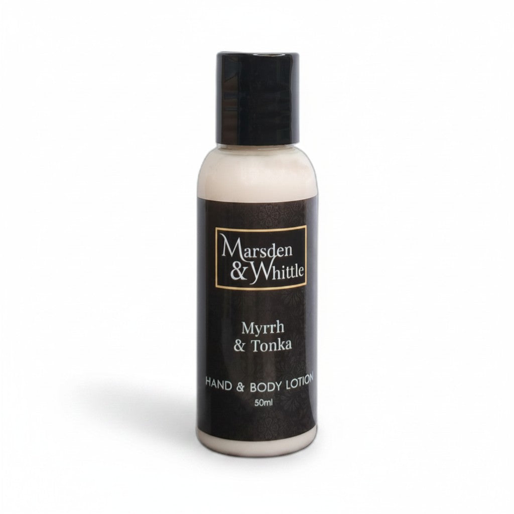 Myrrh & Tonka Hand & Body Lotion 50ml Travel Size - Marsden & Whittle