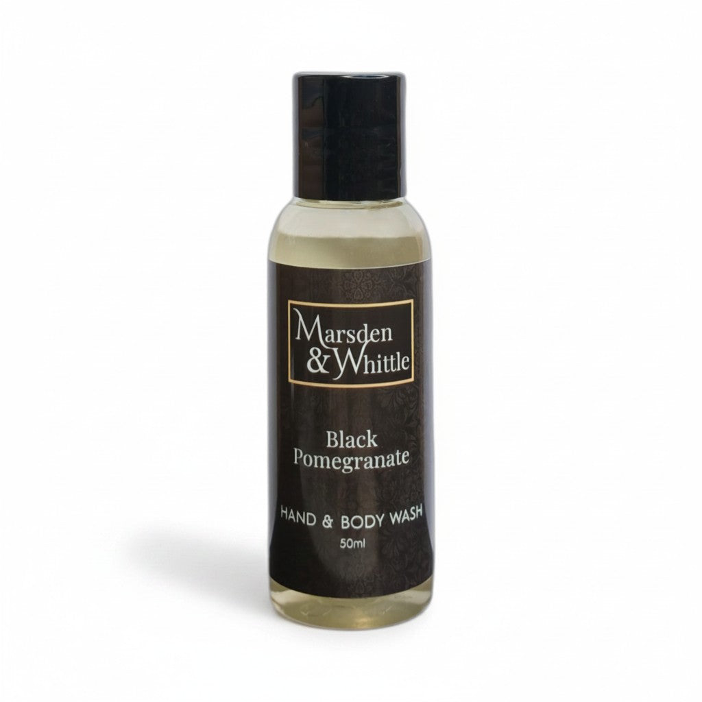 Black Pomegranate Hand & Body Wash 50ml Travel Size - Marsden & Whittle