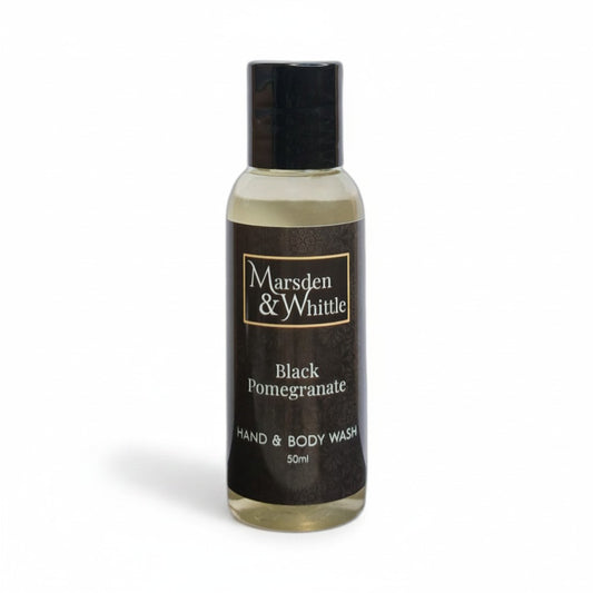 Black Pomegranate Hand & Body Wash 50ml Travel Size - Marsden & Whittle