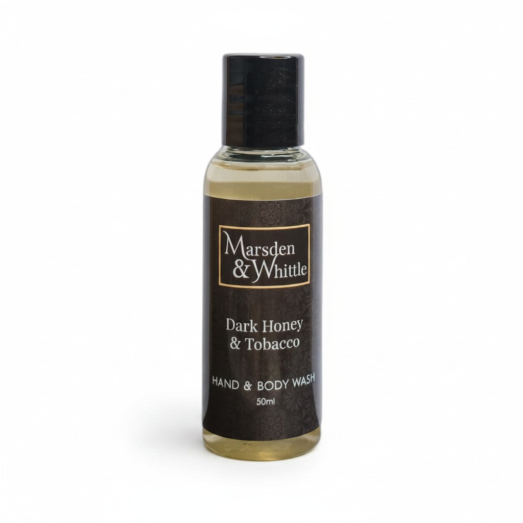 Dark Honey & Tobacco Hand & Body Wash 50ml Travel Size - Marsden & Whittle