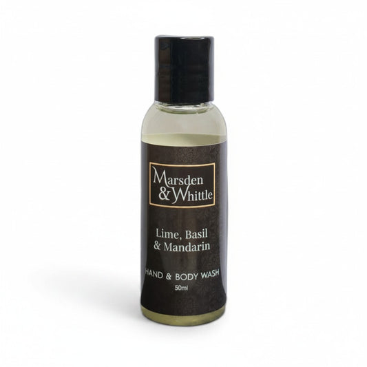 Lime, Basil & Mandarin Hand & Body Wash 50ml Travel Size - Marsden & Whittle