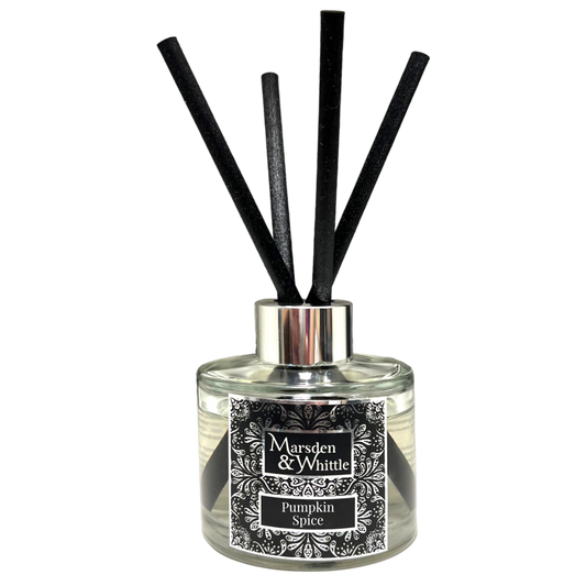 A Marsden & Whittle Pumpkin Spice Reed Diffuser against a plain background.