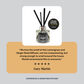 Five star customer review for Marsden and Whittle's Lemongrass Ginger Reed Diffuser. Product photo shows a glass reed diffuser bottle with fibre reeds. Review text reads: We love the smell of this lemongrass and ginger, not too overpowering, but strong enough to smell around the house.  Would recommend this to everyone. Reviewer name: Gary Martin.